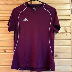Adidas Climacool Maroon Athletic  Shirt, Size M